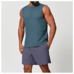 Men's Custom Logos Fitness Loose Sports Vest Breathing Sleeveless Hooded Vest Training Basketball Workout Wear
