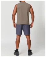 Men's Custom Logos Fitness Loose Sports Vest Breathing Sleeveless Hooded Vest Training Basketball Workout Wear