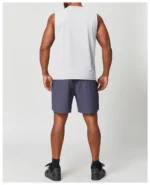 Men's Custom Logos Fitness Loose Sports Vest Breathing Sleeveless Hooded Vest Training Basketball Workout Wear