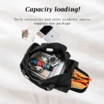 Multi-Functional Oxford Travel Duffel Bag, Waterproof Expandable Luggage, Trolley Sleeve, Wet Dry Separation, Unisex