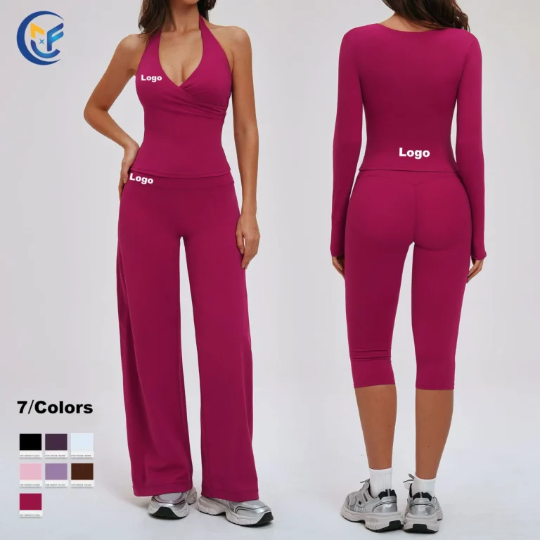 New Arrival Fashion Fitness Workout Set High Stretchy Spandex Yoga Set with Jacket Sport Clothes for Gym Wear Women