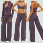 New Arrival Fashion Fitness Workout Set High Stretchy Spandex Yoga Set with Jacket Sport Clothes for Gym Wear Women
