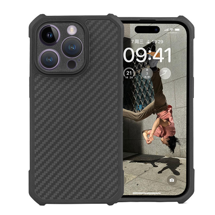New Arrivals Explosion-Proof Drop-Proof Lightweight Aramid Fiber and TPU Mobile Phone Case for iPhone 14 PRO
