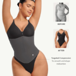 New Listing Zip-up Going out Outfits Firm Control Body Shaper for Women, Premium One-Piece Shapewear Bodysuit with Snap Button Closure at Crotch