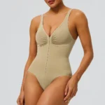 New Listing Zip-up Going out Outfits Firm Control Body Shaper for Women, Premium One-Piece Shapewear Bodysuit with Snap Button Closure at Crotch