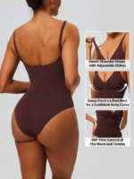 New Listing Zip-up Going out Outfits Firm Control Body Shaper for Women, Premium One-Piece Shapewear Bodysuit with Snap Button Closure at Crotch