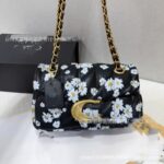 New sheepskin damask chain crossbody bag, classic and versatile Tabby Bacchus series women's fashion bag wholesale