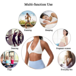 Newest Fashion Plunge V Neck and Backless Sports Bra for Women, Sexy Halter Neck Yoga Workout Lingerie Bra Tops with Twisted Front and Removable Pads