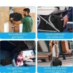 Portable Polyester Tote Bag for Travel, Stylish Handbag and Shoulder Bag Design