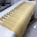 Premium Remy Virgin Hair Hand-Tied Weft Extensions Blonde Balayage
