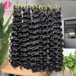 Raw Cuticle Aligned Virgin Human Hair Bundles Vendor Wholesale 12A Grade Deep Curly Vietnamese Double Drawn Human Hair