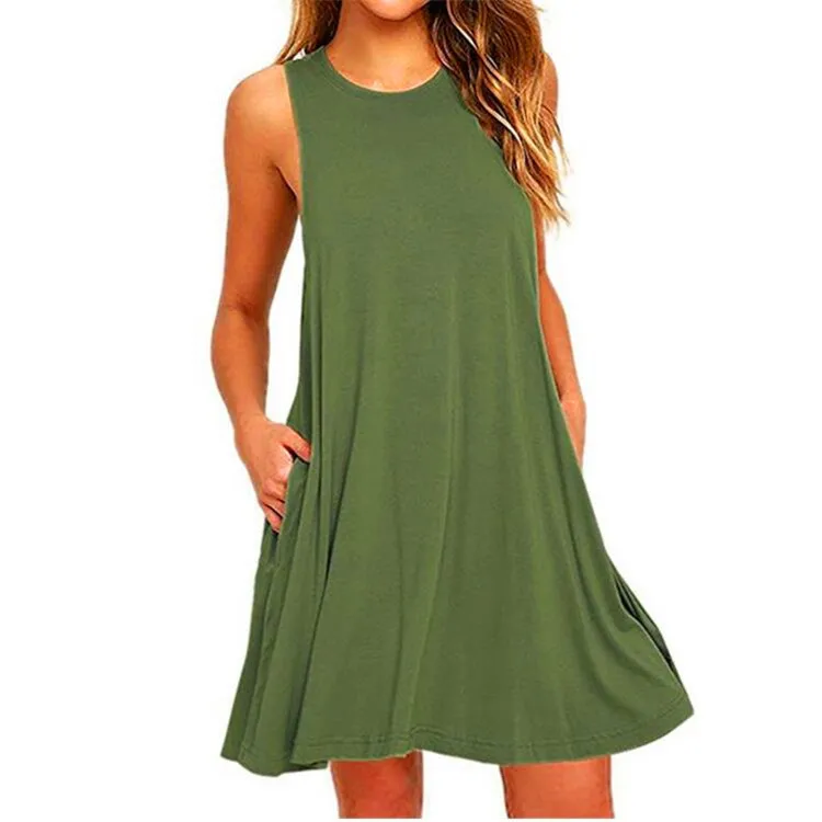 Robe T-Shirt trapèze décontractée pour femmes, Cover-Up de plage avec poches, grande taille, ample, été - AliExpress Robe T-Shirt trapèze décontractée pour femmes, Cover-Up de plage avec poches, grande taille, ample, été - AliExpress