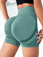 Seamless Sports Shorts High Waist Yoga Shorts Women Pants Push Up Yoga Leggings Elasticity Gym Running Wear Women Cycling Short