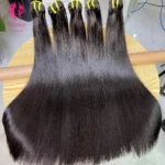 Super Double Drawn Virgin Bone Straight Bundles Human Hair Unprocessed Raw Virgin Vietnamese Hair Extensions