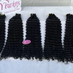 Unprocessed 12A Grade Remy Deep Curly Malaysian Virgin Human Hair Weave Double Drawn Human Hair Bundles