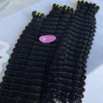 Unprocessed 12A Grade Remy Deep Curly Malaysian Virgin Human Hair Weave Double Drawn Human Hair Bundles