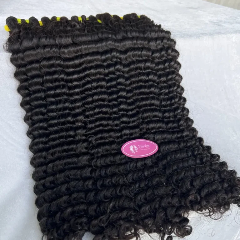 Unprocessed 12A Grade Remy Deep Curly Malaysian Virgin Human Hair Weave Double Drawn Human Hair Bundles