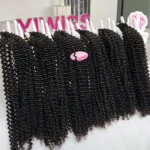 Unprocessed Brazilian 12A Grade Double Drawn Virgin Human Hair Extension Kinky Curly Human Hair Bundles