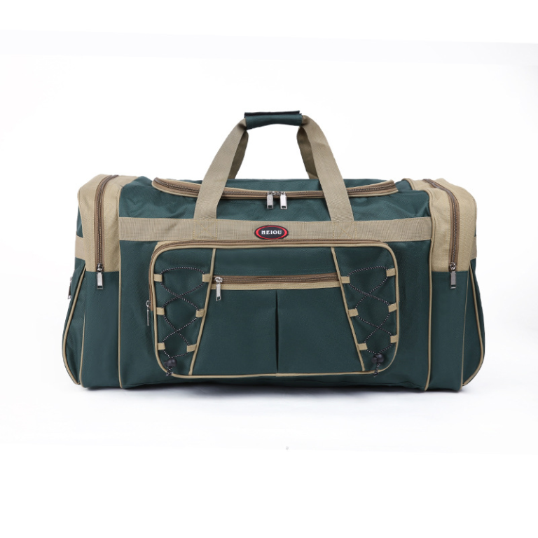 Urban Style Polyester Weekend Bag, Anti-Stain Base, Chain Lock, Durable Zipper, Multi-Compartment Tote