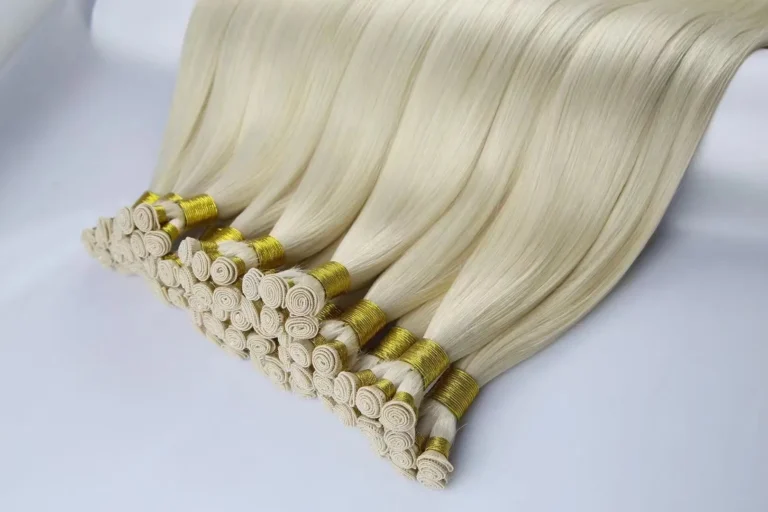 Wholesale 100% Natural Virgin Remy Hand Tied Weft Human Hair for