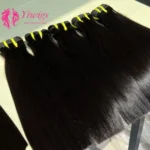 Wholesale 12 Inches Raw Vietnamese Virgin Dyeable Human Hair Double Drawn 15A Grade Straight Hair Bundles