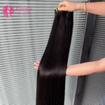 Wholesale 12A Grade 100 Raw Cuticle Aligned Brazilian Virgin Human Hair Double Drawn Straight Human Hair Bundles