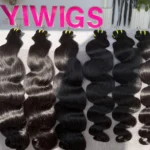 Wholesale 12A Grade 100% Raw Virgin Cuticle Aligned Hair Brazilian Double Drawn Body Wave Human Hair Bundles