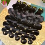 Wholesale 12A Grade Body Wave Bundles Brazilian Virgin Cuticle Aligned Human Hair Extensions Weave for Woman