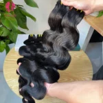 Wholesale 12A Grade Body Wave Bundles Brazilian Virgin Cuticle Aligned Human Hair Extensions Weave for Woman