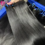Wholesale 15A Grade 100 Natural Brazilian Raw Virgin Human Hair Extension Cuticle Aligned Straight Hair Bundles