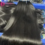 Wholesale 15A Grade 100 Natural Brazilian Raw Virgin Human Hair Extension Cuticle Aligned Straight Hair Bundles