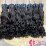Wholesale 15A Grade Full Cuticle 100% Brazilian Raw Water Wave Human Hair Natural Cuticle Aligned Remy Hair Extension Weft