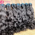 Wholesale 15A Grade Full Cuticle 100% Brazilian Raw Water Wave Human Hair Natural Cuticle Aligned Remy Hair Extension Weft