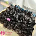 Wholesale 15A Grade Full Cuticle 100% Brazilian Raw Water Wave Human Hair Natural Cuticle Aligned Remy Hair Extension Weft