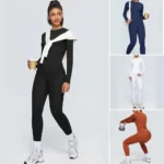 Wholesale 2PCS Premium Athletic Sets Casual Sports Wear for Women, High Waisted Booty Leggings with Matching Long Sleeve Shirts Slim Fit Sweatsuits