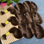 Wholesale #4 Color 12A Grade Vietnamese Virgin Human Hair Extension Double Drawn Cuticle Aligned Body Wave Hair Bulk