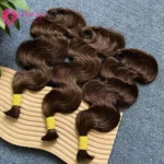 Wholesale #4 Color 12A Grade Vietnamese Virgin Human Hair Extension Double Drawn Cuticle Aligned Body Wave Hair Bulk