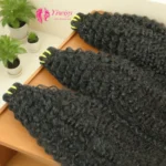 Wholesale Brazilian 12A Grade 100% Natural Human Hair Extension Double Drawn Cuticle Aligned 4A Curly Human Hair Bundles