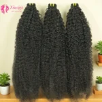 Wholesale Brazilian 12A Grade 100% Natural Human Hair Extension Double Drawn Cuticle Aligned 4A Curly Human Hair Bundles