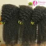 Wholesale Brazilian 12A Grade 100% Natural Human Hair Extension Double Drawn Cuticle Aligned 4A Curly Human Hair Bundles