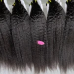 Wholesale Brazilian Hair Weave Double Machine Weft Natural Color Raw Virgin Cuticle Aligned Afro Kinky Straight Hair Weave Bundles