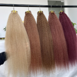 Wholesale Brazilian Hair Weave Double Machine Weft Natural Color Raw Virgin Cuticle Aligned Afro Kinky Straight Hair Weave Bundles