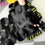 Wholesale Cuticle Aligned Virgin Peruvian 12A Grade Human Hair Extension Body Wave 100 Natural Human Hair Bundles