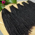 Wholesale Kinky Curly Raw Vietnamese Hair Vendor Bundles, 12A 100% Unprocessed Double Drawn Virgin Human Hair Bundles