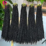 Wholesale Kinky Curly Raw Vietnamese Hair Vendor Bundles, 12A 100% Unprocessed Double Drawn Virgin Human Hair Bundles