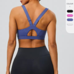 Wholesale Premium Soft High Support Wireless Sports Bra for Women, High Impact Sports Bralette Push up Racerback Workout Running Top with Adjustable Strap