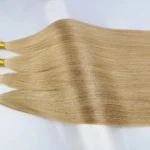 Wholesale Products Sale Best Remy Virgin Hair Hand Tied Genius Weft Extensions Blonde 100% Human Hair
