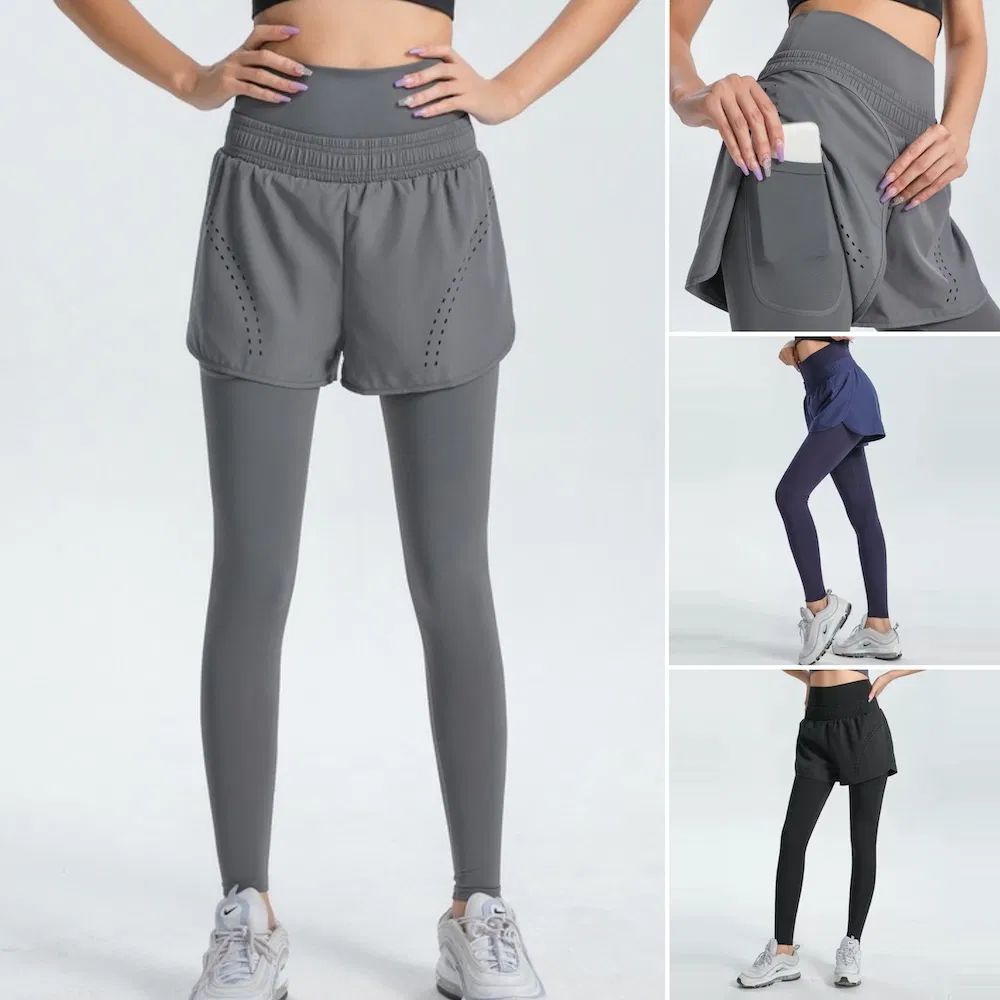 Wholesale Upto 4XL Plus Size High-Waisted Skirted Running Leggings for Women, Lifestyle Exercise Pants with Breathable Skirt Cover and Side Pocket Wholesale Upto 4XL Plus Size High-Waisted Skirted Running Leggings for Women, Lifestyle Exercise Pants with Breathable Skirt Cover and Side Pocket