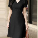 Women Smmer Dress Stylish A Line Dresses Elegant OL Work Sundress ZANZEA Fashion Short Sleeve Slim Fit Party Vestidos Female