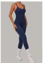 Women's Peach Shaped Butt Lifting Yoga Jumpsuit Fitness Sport Wear Suit One Piece Workout Bodysuit Activewear Clothes